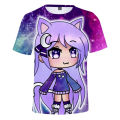 New Game Gacha Life 3D Print T-shirt Men Women Summer Cute Fashion Casual T Shirt Cartoon Anime Harajuku Streetwear Tee Tops. 
