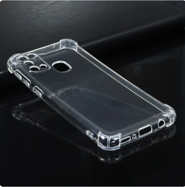 Samsung Galaxy A21s Flexible Clear Transparent Soft TPU Back Case Cover With Bumper
