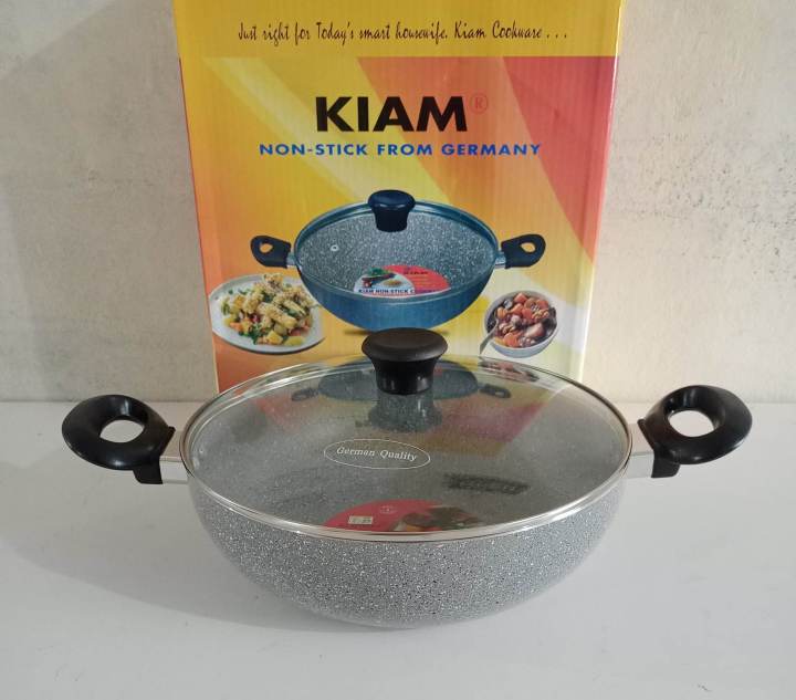 KIAM%20Non%20Stick%20Korai%20With%20Glass%20Lid%2022CM%20-%20Image%202