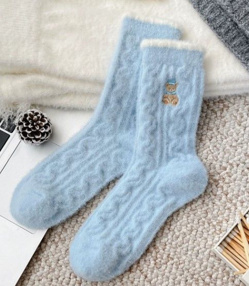 Winter%20Australian%20Velvet%20Socks%20for%20%20girls%20&%20Women%20Thickeneded%20Super%20Warm%20Blue%20Cartoon%20Bear%20Embroidered%20Bow%20Winter%20Mid-Tube%20Sleep%20Socks%20-%20Image%206