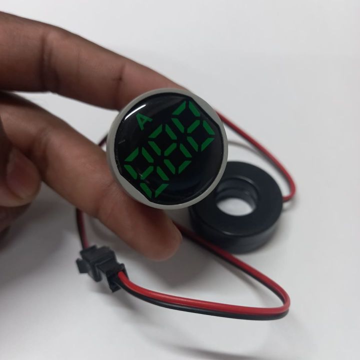 AMP%20Meter%2022mm%20100A%20Digital%20Ampere%20Meter%20Panel%20Mount%2022mm%20Round%20Panel%20Ampere%20Meter%20AC%2001-100A%20LED%20Digital%20Amp%20Meter%20Indicator%20Light%20With%20Current%20Transformer%20CT%20Cables%20-%20Image%207