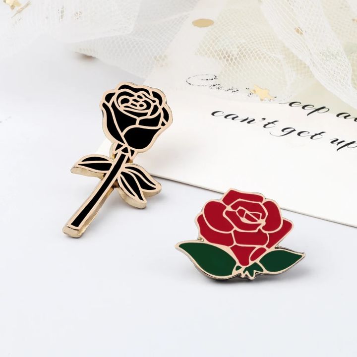Fashion%20Flower%20Lapel%20Pin%20Women%20Badge%202PC%20Red%20Black%20Rose%20Design%20Metal%20Brooch%20Pins%20Couple%20Romantic%20Gift%20Dating%20Wedding%20Jewelry%20-%20Image%204