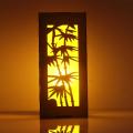 Bamboo Garden Style Wooden Table lamp Yellow - ICTL-045. 