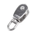 SRIWEN Crane Pulley Block M15 Lifting Crane Swivel Hook Single Pulley Block Hanging Wire Towing Wheel 20Pcs. 