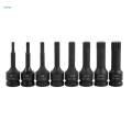 8Pcs 1/2" Drive Bits Screwdriver Socket Adapter for Trucks. 