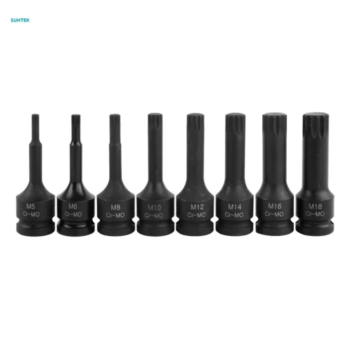 8Pcs%201/2"%20Drive%20Bits%20Screwdriver%20Socket%20Adapter%20for%20Trucks%20-%20Image%203