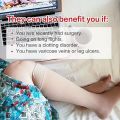 Open Toe Compression Socks, 20-30 mmHg Toeless Compression Stockings, Knee High Calf Compression Socks, Support Hose for Varicose Veins, Nursing & Maternity, Relief Shin Splints, Men & Wome, (1 Pair).
