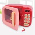 Food Cooking Toys Learning Dollhouse Decoration Mini Microwave Oven Playset. 
