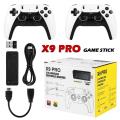 NEW 256G 50000+ Game X9 PRO Game Stick 4KHD Video Game Console 2.4G Double Wireless Controller 50+ For N64/PSP/PS1/GBA. 