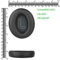 2Pcs Protein Leather Replacement Ear Pads for Life , Q20BT Headphones Earpads.
