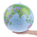 38cm Inflatable Globe World Earth Ocean Map Ball Geography Learning Beach Ball. 