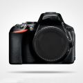 Black Plastic Camera Body Cover + Rear Lens Cap for Nikon Digital SLR. 