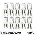 10PCs G9 Eco Halogen light bulbs G 9 220V 20W / 25W / 40W / 60W Capsule LED Lamp Bulbs Inserted Beads Crystal Lamp Bulb. 
