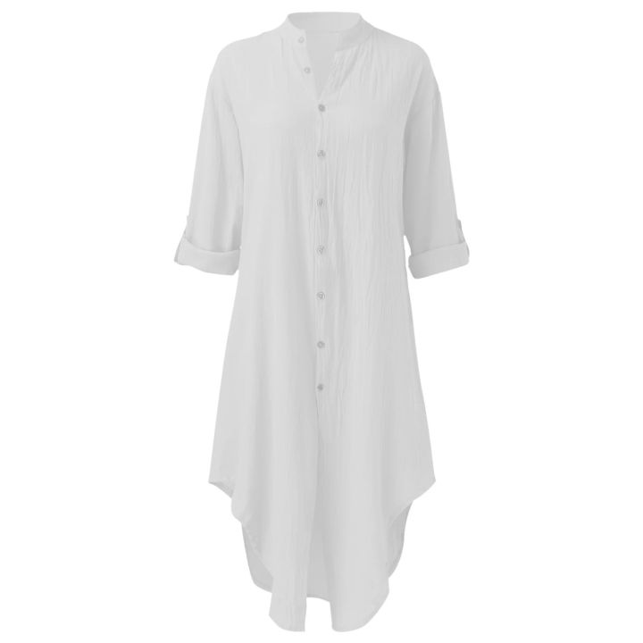 Sexy%20&%20Elegant%20Midi%20Shirt%20Dress%20for%20Women%20%E2%80%93%20Perfect%20for%20Summer%20&%20Beach%20Days%20-%20Image%202