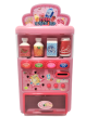 Kids Vending Machine Toy, Simulation Automatic Cash Register Mini Beverage Vending Machine Set Electronic Drink Machine Pretend Play Kitchen Home Game for Children Boys Girls. 