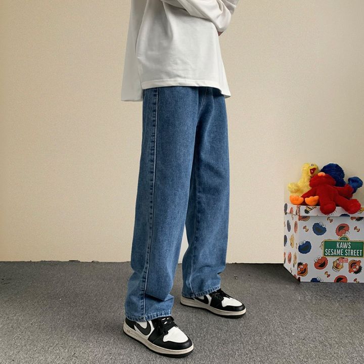 Spring%20Summer%20New%20Streetwear%20Baggy%20Jeans%20Men%20Korean%20Fashion%20Loose%20Straight%20Wide%20Leg%20Pants%20Male%20%20Clothing%20Black%20Light%20Blue%20-%20Image%204