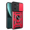 KEYSION Shockproof Case for Tecon Pova 5 Camon 20 Pro 5G Slide Camera Lens Protection Ring Phone Back Cover for Infinix Hot 30 i. 