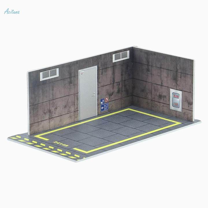 2pcs%201/24%20Scale%20Car%20Model%20Diorama%20Parking%20Scenery%20DIY%20Car%20Garage%20-%20Image%204