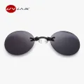 【VisioN Shop】SilverClipUVLAIK Mini Clip Nose Men UV400 Round Sun Glasses Hacker Empire Matrix Morpheus Rimless Sunglasses. 