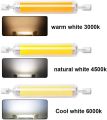 R7S LED Bulb 78mm 15W 20W R7S Spotlight 118mm 30W 40W 50W 110V 220V  COB Lamp Glass Tube Replace 30W 50W 100W Halogen Lamp Light. 