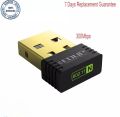 Mini USB Adaptor 300 Mbps WiFi Adaptor For pc USB Ethernet WiFi Dongle 2.4G Network card  Antena WiFi Receiver. 