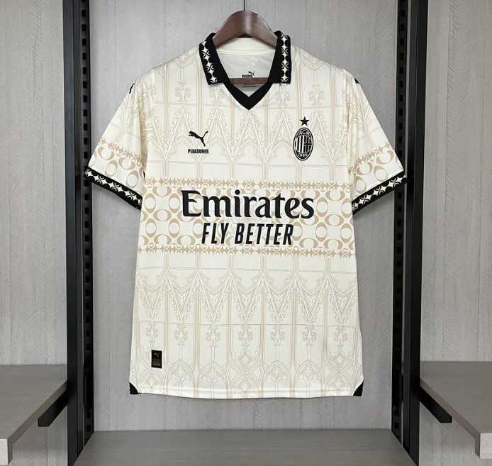 Ac Milan 2024-2025 home kit 2025 100% premium quality jersey, thai premium  white coler
