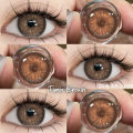 New Eyeshare Turin Brown Color contact lens with regular kit box for men & women. 1 pair Eyeshare Color contact lens for eye makeup and Cosmetics. Eyeshare Turin Series. #Turin.
