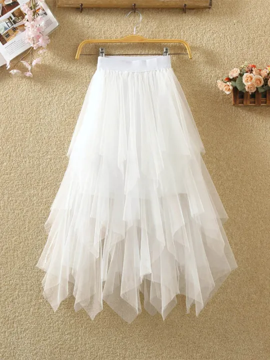 Women%20irregular%20Tulle%20Skirts%20Fashion%20Elastic%20High%20Waist%20Mesh%20Tutu%20Skirt%20Pleated%20Long%20Skirts%20Midi%20Skirt%20Saias%20Faldas%20Jupe%20Femmle%20-%20Image%204