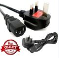 AC Power Cable EU 3 Pronged 2 pin Plug For Computer CPU Rice Cooker Photocopy, Projector, Adapter Power Cord. 