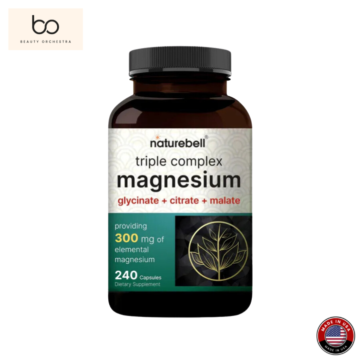 NatureBell Triple Complex Magnesium 300mg – 240 Capsules