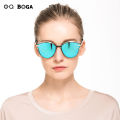OQ BOGA 6 Styles Fashion Unisex Retro Cat Eye Frame Polarized Sunglasses Women Men Eye Protection Metal Full Rim Anti-UV Sun Glasses UV400.