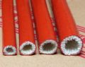 4~100mm High Temperature Fire Retardant Fiberglass Tube Silicone Resin Coated Glass Fiber Casing Pipe Fireproof Cable Protector. 