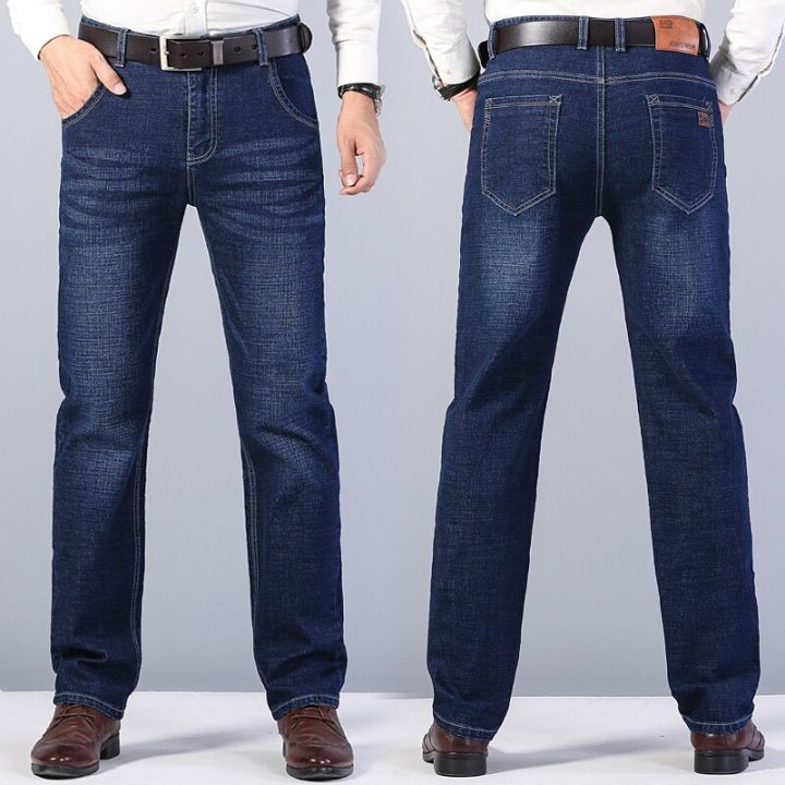 2022%20Fitted%20Straight%20Stretch%20Denim%20Jeans%20Classic%20Style%20Badge%20Youth%20Men's%20Business%20Casual%20Jeans%20Trousers%20-%20Image%205