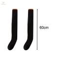 Women Knee High Socks over Knee Thigh High Socks for Home Living Room Black.