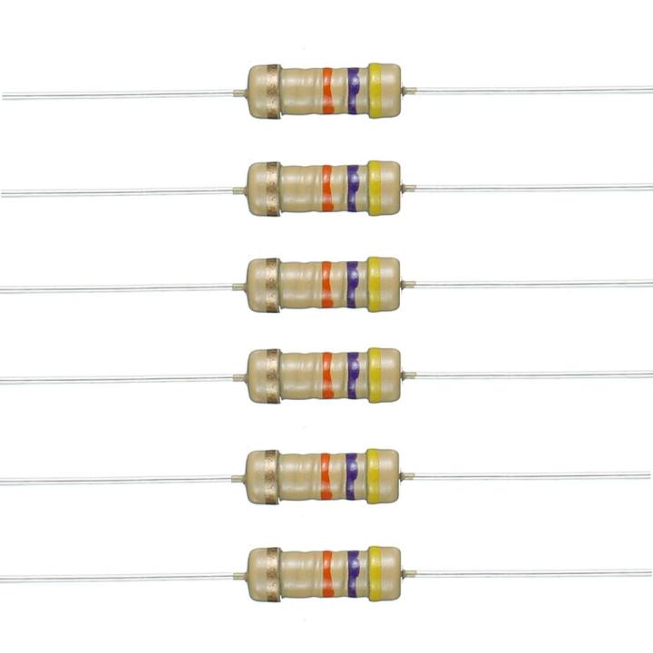 100Pcs 150K Resistor 150K Ohm Carbon Film Resistor 150K 1/4W Resistance 0.25 Watt 5% Tolerance Fixed Resistors