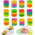 Magic Colorful Spring Bouncy Slinky Fidget Toy 3pcs set.