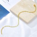 LUXUSTEEL Bohemian Green Blue Yellow Beads Chain Anklets Stainless Steel Summer Ankle Bracelet Body Jewelry Gifts For Women Girl. 