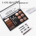 HANDAIYAN-12 Colors Eyebrow Makeup Plate Natural Long Lasting Brown Kit.