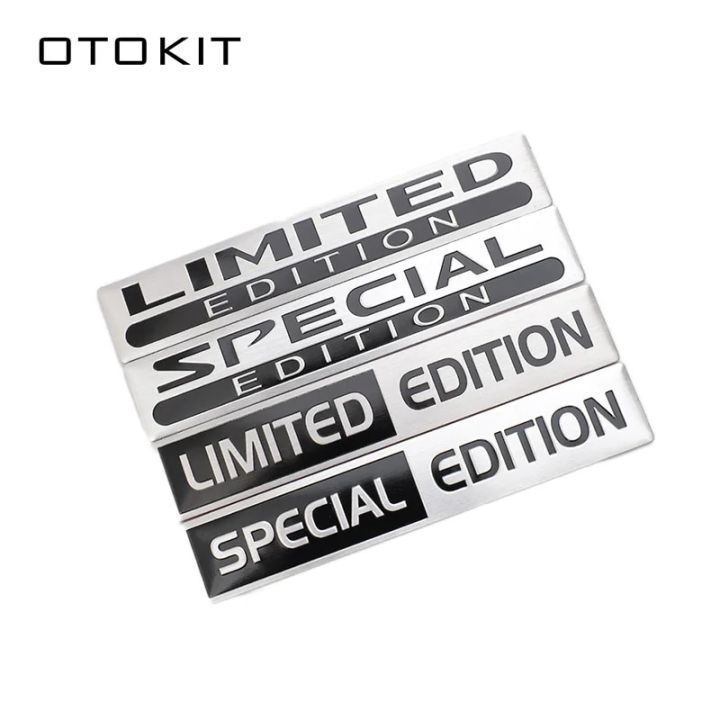 OTOKIT Aluminum Special Limited Edition Car Trunk Decal Sticker Badge Emblem For Motorcycle Decals Car Tuning Decoration