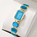 inspried bye Hot Selling New Light Luxury Jewelry Rectangular Crystal Inlaid Watch for Women's Fashion Trend square Fashion Bracelet Watch.