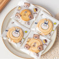 100Pcs Cartoon Cookie Packaging Bag Cookie Snowflake Crispy Packaging Self Sealing Bag Separate Transparent Cute Dessert Bags Hudduo. 
