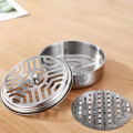 【No-profit】 Mosquitoes Coil Holder Tray Frame Stainless Steel Round Rack Plate for Spirals Incense. 