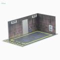 2pcs 1/24 Scale Car Model Diorama Parking Scenery DIY Car Garage. 
