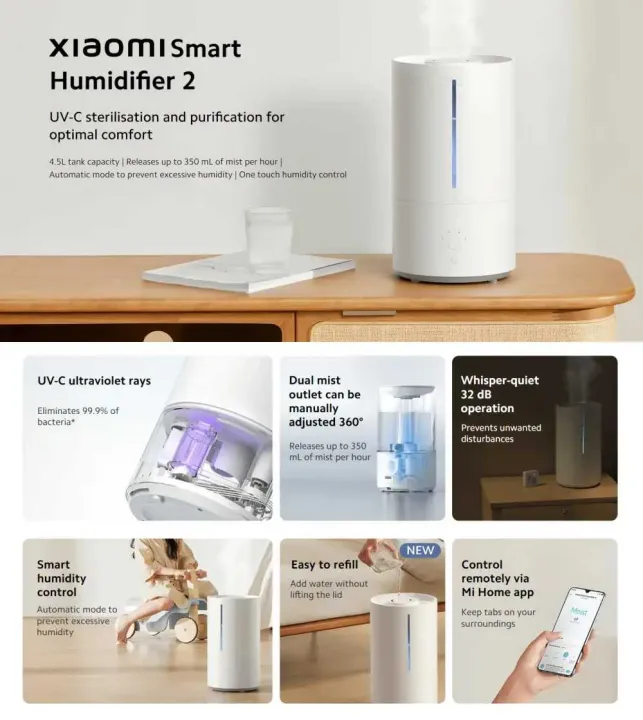 Xiaomi%20Smart%20Humidifier%202%20UV-C%20Sterilisation%204.5L%20(MJJSQ05DY)%20-%20Image%203