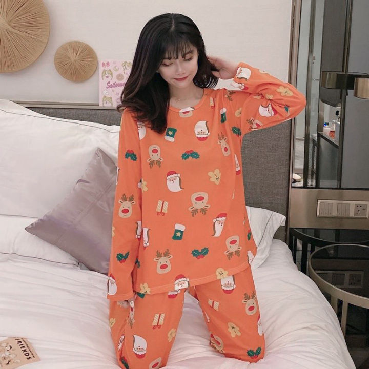 Wholesale%20Korean%20Pajamas%20Ladies%20Spring%20and%20Autumn%20Sweet%20and%20Cute%20Student%20Girl%20Loungewear%20Long%20Sleeves%20and%20Pants%20Ladies%20Sets%20-%20Image%208