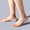 3cm Increase Height Silicone Gel Pads In Socks Protect Heel Lift Foot Care Insole Invisible Shoes Plantar Fasciitis Pad For Men & Women.