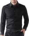 Black & White Cotton Formal Shirt For Men – Stylish Long Sleeve Office & Casual Shirt.