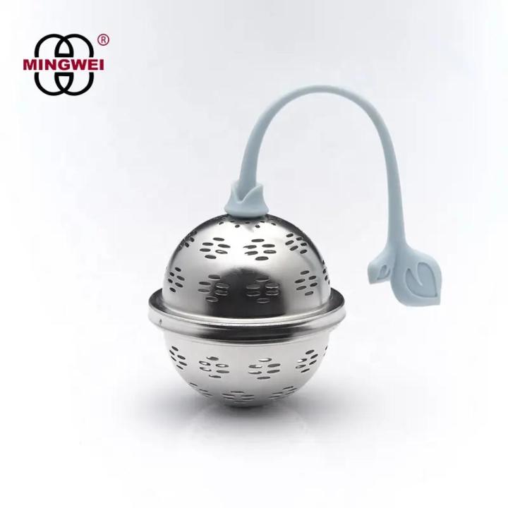 Stainless steel tea infuser Long handle tea ball for loose leaf tea