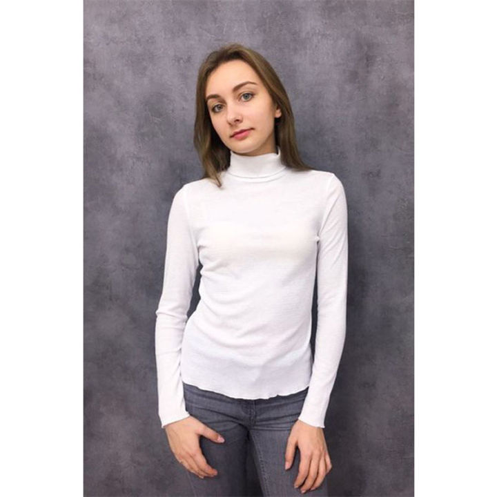 Full%20Sleeve%20Cotton%20High%20Neck%20for%20Women%20-%20White%20-%20Image%203