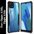 Oppo a16k, oppo a16e এর জন্য ব্যাক কভার (স্বচ্ছ, কালো) (Back Case Cover For Smartphone). 